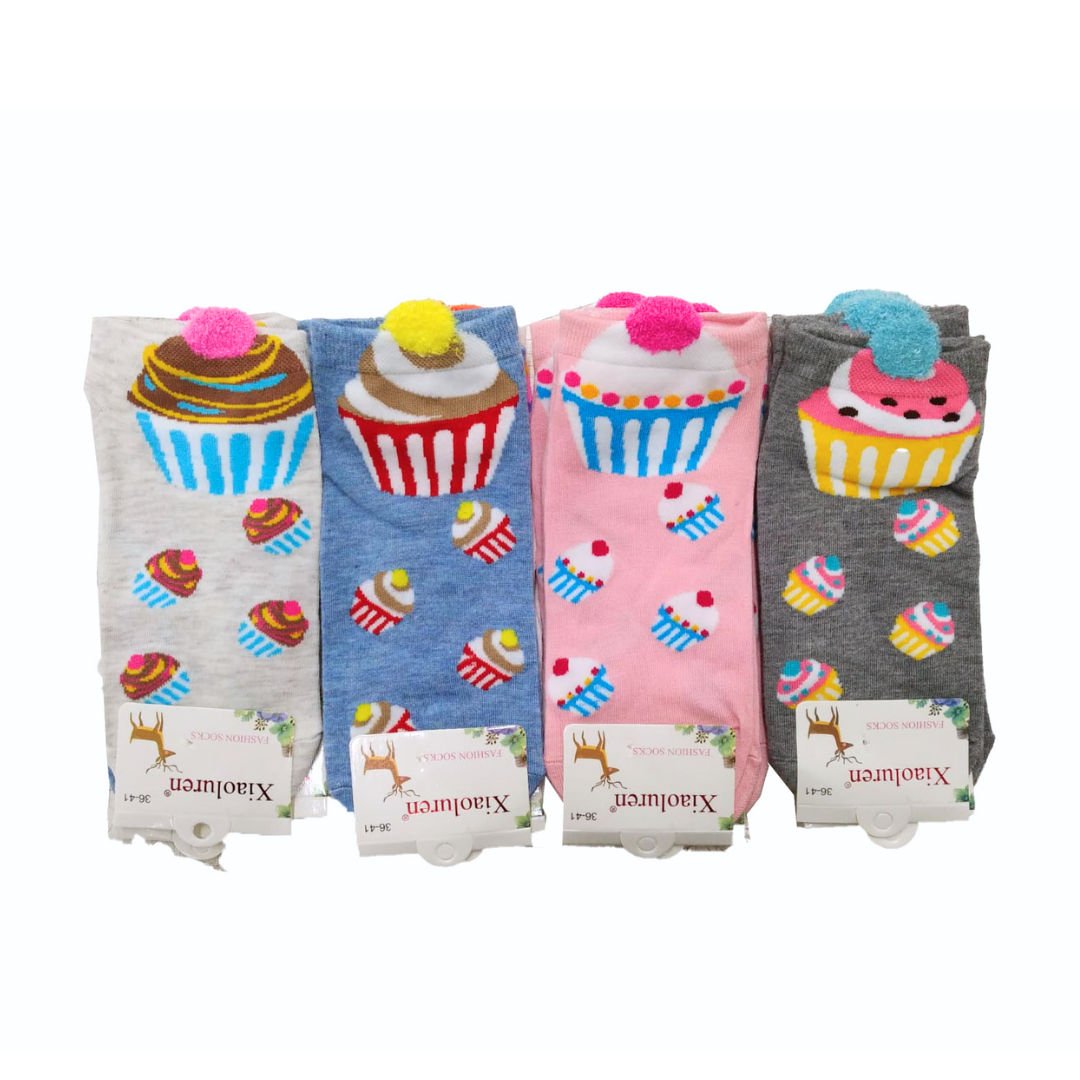 Soquetes Animalitos Cupcakes