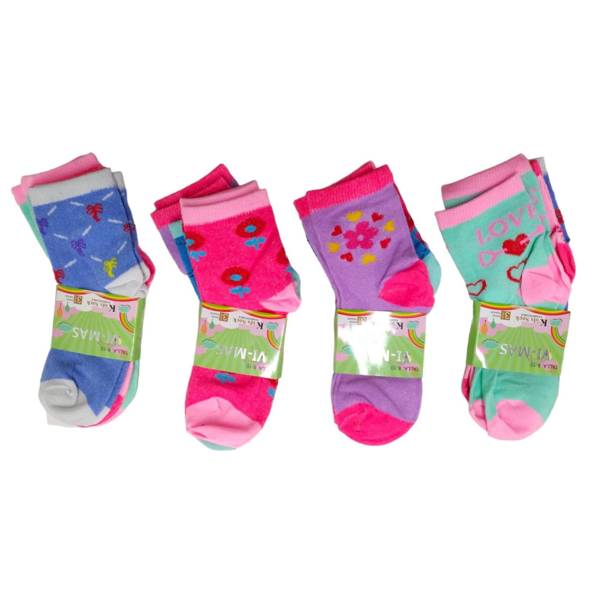 Soquetes para niñas 8-10