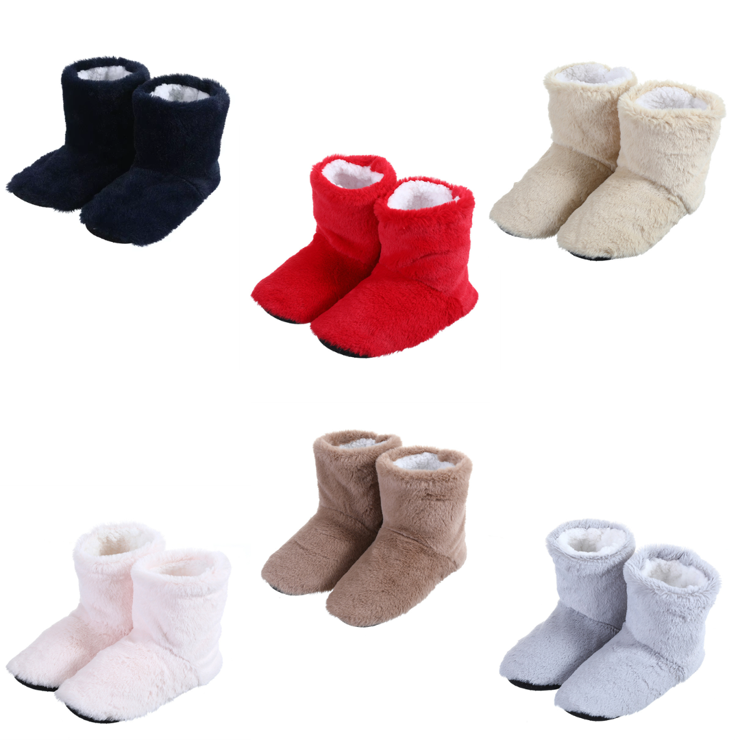 Pantuflas Botines con Corderito
