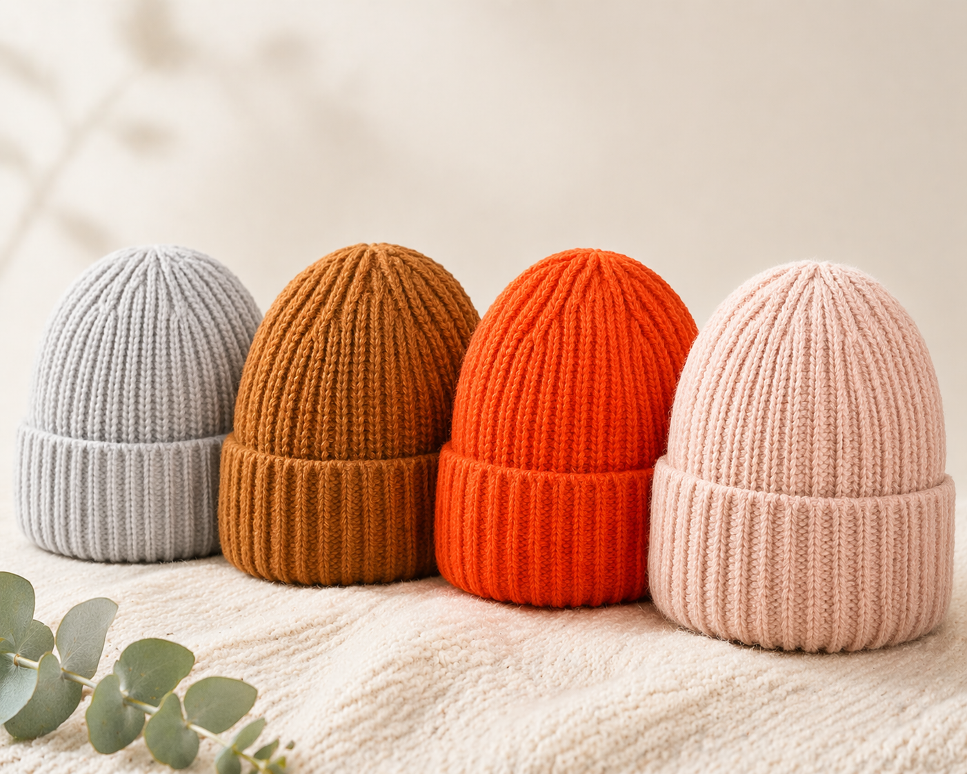 Gorro Tejido con Doblez