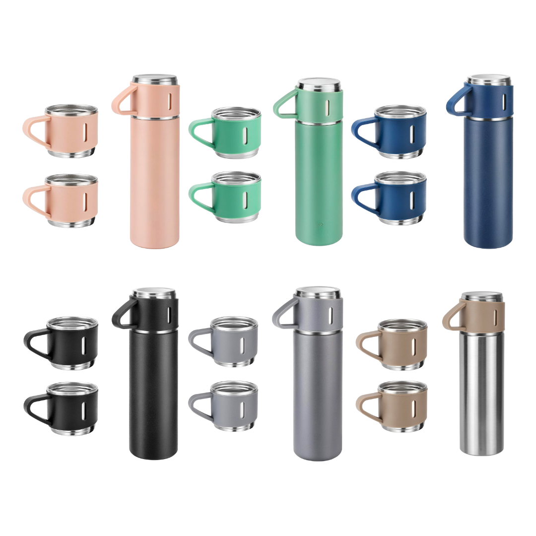 Set Termo de 500ml con 2 Tazas